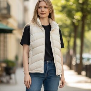 #415 Aerie Off-White puffer Vest